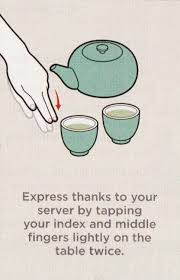 two fingered tea tap 